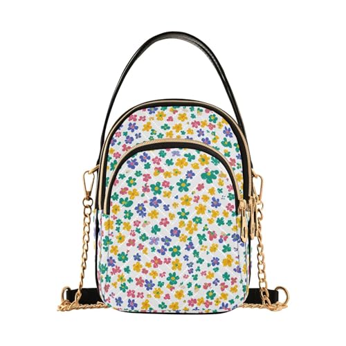 Mehrfarbige Calico trendige Umhängetasche mit mehreren Taschen, Handtasche für Damen von tplaotee