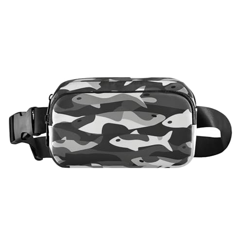 Militärische Umhängetasche für Damen und Herren, große Kapazität, Crossbody-Tasche mit verstellbarem Gurt, für Workout, Laufen, Wandern, Schwarz und Weiß von tplaotee