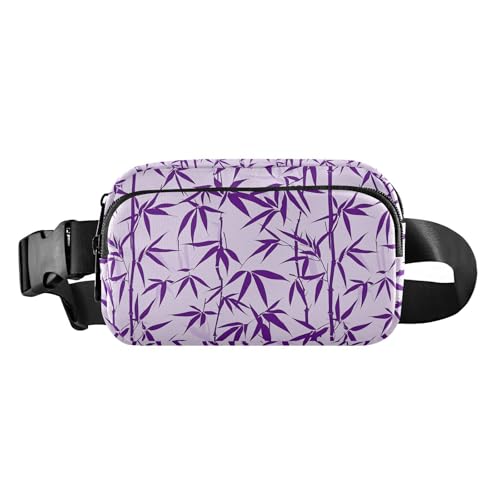 Modische Gürteltasche für Damen und Herren, Mini-Umhängetasche mit verstellbarem Riemen, für Shopping, Sport, Arbeit, Violett von tplaotee