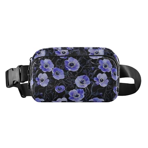 Modische Umhängetasche mit Anemonen-Motiv, für Damen, Herren, Teenager, Mehrzweck-Umhängetasche mit verstellbarem Riemen, für Radfahren, Wandern, Fitnessstudio Modische Umhängetasche mit Anemonen-Motiv, für Damen, Herren, Teenager, Mehrzweck-Umhängetasche mit verstellbarem Riemen, für Radfahren, Wandern, Fitnessstudio von tplaotee