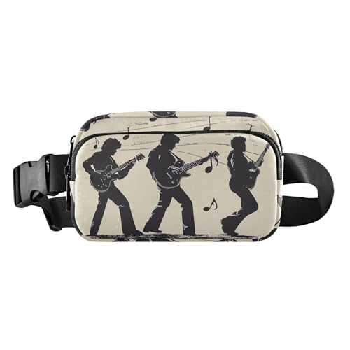 Musiktöne, trendige Bauchtasche für Damen und Herren, Mehrzweck-Gürteltasche, Reise-Geldbörse mit verstellbarem Riemen für Einkaufen, Sport, Arbeit von tplaotee