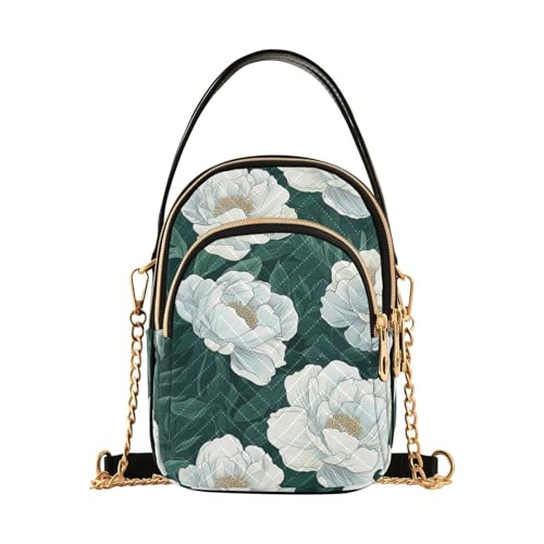 Neutrale Pfingstrosen trendige Umhängetasche für Damen mit mehreren Taschen für den Herbst Neutrale Pfingstrosen trendige Umhängetasche für Damen mit mehreren Taschen für den Herbst von tplaotee