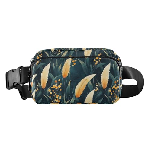 Pampas Modische Hüfttasche für Damen, Herren, Teenager, Mini-Schlinge, Brusttasche mit verstellbarem Gurt, für Reisen, Fitnessstudio, Arbeit Pampas Modische Hüfttasche für Damen, Herren, Teenager, Mini-Schlinge, Brusttasche mit verstellbarem Gurt, für Reisen, Fitnessstudio, Arbeit von tplaotee