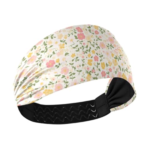 Rutschfeste Stirnbänder für Damen, Motiv: Butterblume und Süßkartoffel, Weiß und Pfirsich, trendig, elastisch, für Training, Radfahren, Fußball, Basketball Rutschfeste Stirnbänder für Damen, Motiv: Butterblume und Süßkartoffel, Weiß und Pfirsich, trendig, elastisch, für Training, Radfahren, Fußball, Basketball von tplaotee
