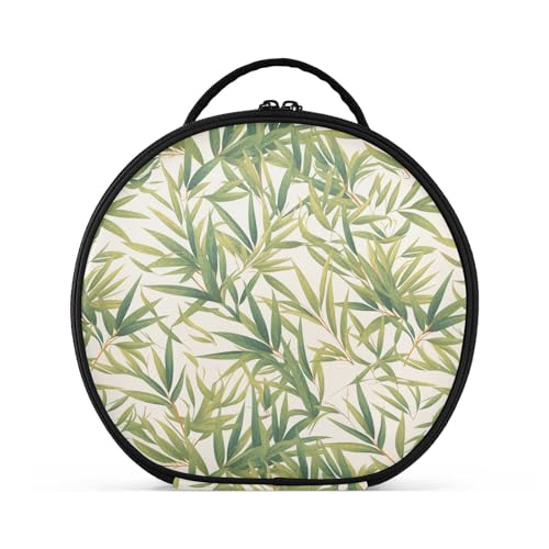 Safari-Kosmetiktasche, vertikal, freistehend, tragbar, für Damen, mit verstellbaren Trennwänden, 27,9 cm, Grün von tplaotee