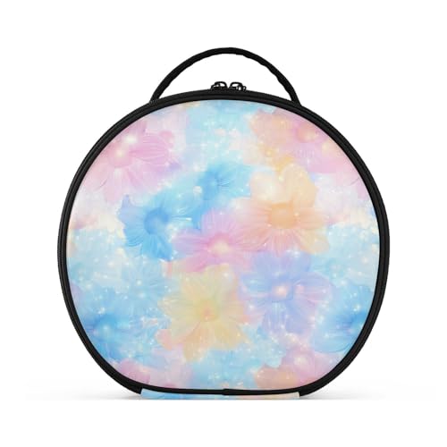 Schöne Kosmetiktasche mit Fächern und Griff, wasserdichte Reise-Kosmetiktasche für Damen, mit verstellbaren Trennwänden, 27,9 cm von tplaotee