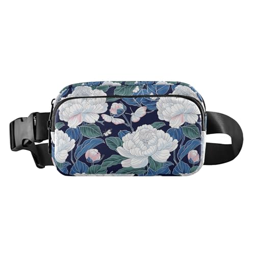 Stilvolle Gürteltasche für Damen und Herren, kleine Crossbody-Tasche mit verstellbarem Riemen, für Reisen, Fitnessstudio, Arbeit von tplaotee