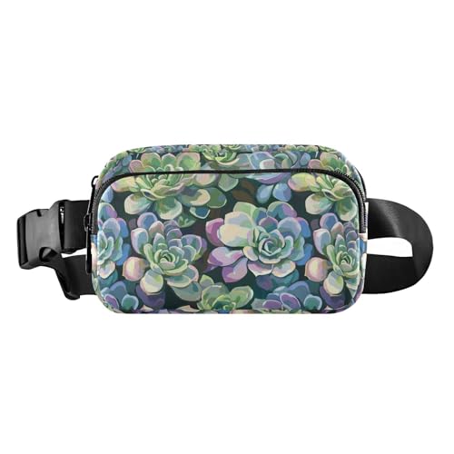 Stilvolle Hüfttasche für Damen, Herren, Teenager, wasserdicht, Crossbody-Sporttasche mit verstellbarem Riemen, für Radfahren, Wandern, Fitnessstudio von tplaotee