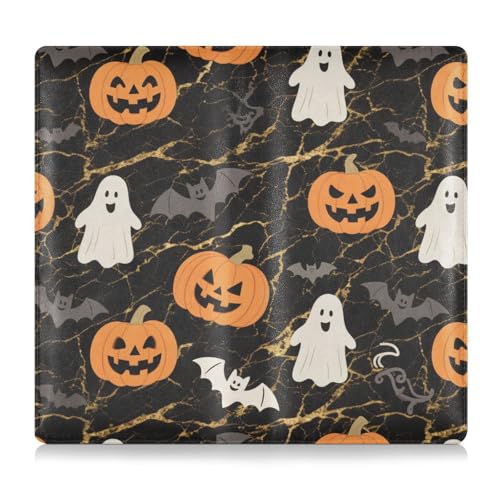 The Terrifying Black Halloween Bat PU Leather Toursuit Car Registration and Insurance Card Holder Glove Box Organize for Driver Auto Owners Trailer Motorcycle Boat von tplaotee