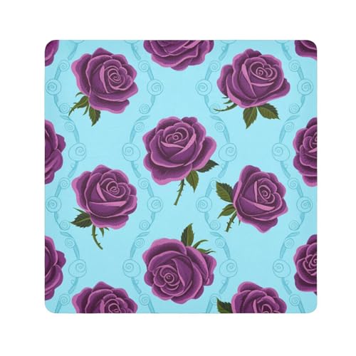 Tragbare Kulturbeutel, Reise-Kulturbeutel, Organizer, Verpackung, Kamera, Objektiv, Make-up, für Damen, Größe 55,1 x 55,1 cm, Indigo-Rosen-Blau Tragbare Kulturbeutel, Reise-Kulturbeutel, Organizer, Verpackung, Kamera, Objektiv, Make-up, für Damen, Größe 55,1 x 55,1 cm, Indigo-Rosen-Blau von tplaotee