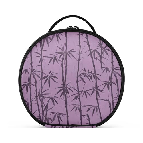 Violette Reisetasche, Reisegröße, Zubehör, Reißverschluss, Kosmetiktasche für Damen, mit verstellbaren Trennwänden, 27,9 cm von tplaotee