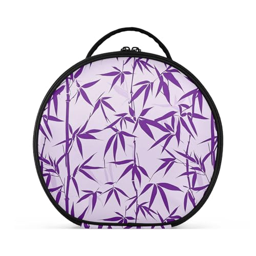 Violette Reisetasche, vertikal, freistehend, Kosmetiktasche für Damen, mit verstellbaren Trennwänden, 27,9 cm von tplaotee