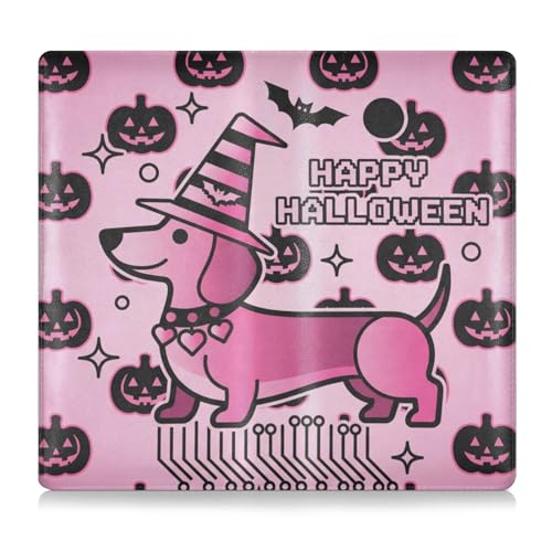 Y2k Halloween Dackel Pink Schwarz Premium Leder Auto Versicherung und Zulassungskartenhalter Essential Car Wallet Case für Führerschein, Karten & wichtige Dokumente Y2k Halloween Dackel Pink Schwarz Premium Leder Auto Versicherung und Zulassungskartenhalter Essential Car Wallet Case für Führerschein, Karten & wichtige Dokumente von tplaotee