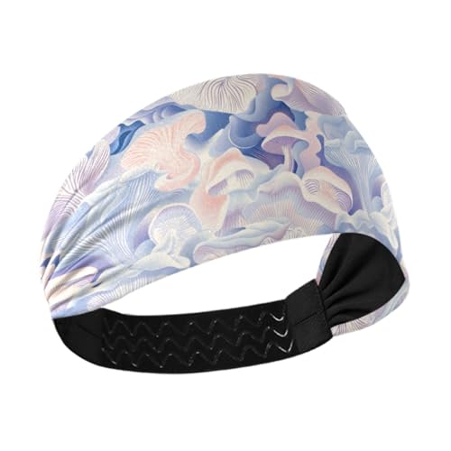 tplaotee Abstrakte Pilze, digitale Illustration, blau, rosa, weiß, rutschfest? Modische Damen-Stirnbänder, dehnbar, Schweißbänder für Fitnessstudio, den täglichen Gebrauch, Fußball, Fußball tplaotee Abstrakte Pilze, digitale Illustration, blau, rosa, weiß, rutschfest? Modische Damen-Stirnbänder, dehnbar, Schweißbänder für Fitnessstudio, den täglichen Gebrauch, Fußball, Fußball von tplaotee