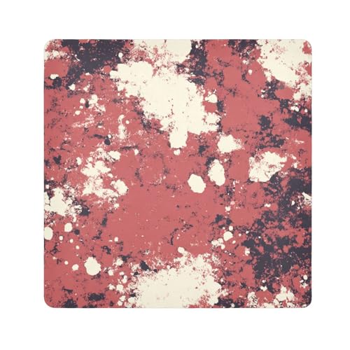 tplaotee Abstrakter Make-uphalter, Stoff, Reise-Organizer, Verpackung, Kameralinse, Tuch für Organisation, Größe 55,1 x 55,1 cm, Rot / Braun von tplaotee