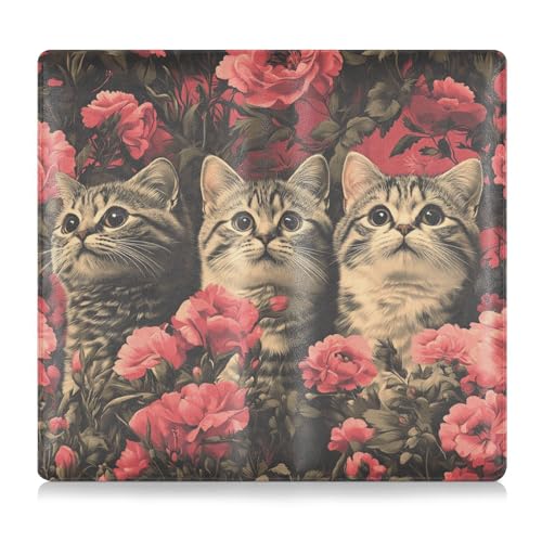tplaotee Art Scottish Fold Cats Premium Leder Auto Registrierung Versicherung & Ausweishalter Auto Handschuhfach Organizer für Dokumente, Karten, Führerschein, Hot Pink tplaotee Art Scottish Fold Cats Premium Leder Auto Registrierung Versicherung & Ausweishalter Auto Handschuhfach Organizer für Dokumente, Karten, Führerschein, Hot Pink von tplaotee