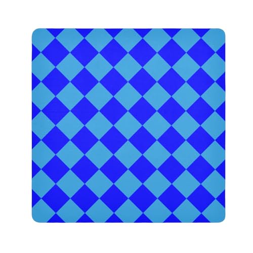 tplaotee Buffalo Make-up-Tasche, selbstklebend, für Kamera, Objektiv, für Damen, Größe 55,1 x 55,1 cm, Blau / Cyan von tplaotee