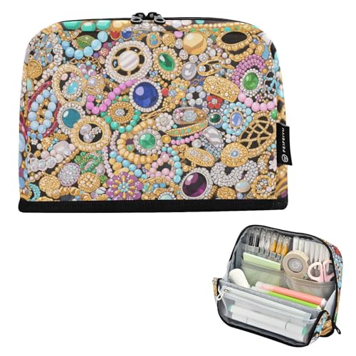 tplaotee Bunte Cartoon-Schmuck-Bleistift-Organizer, große Kapazität, Make-up-Tasche, breite Öffnung, Organizer-Box für Jungen, Kindergarten, Estuche para lapices nina tplaotee Bunte Cartoon-Schmuck-Bleistift-Organizer, große Kapazität, Make-up-Tasche, breite Öffnung, Organizer-Box für Jungen, Kindergarten, Estuche para lapices nina von tplaotee