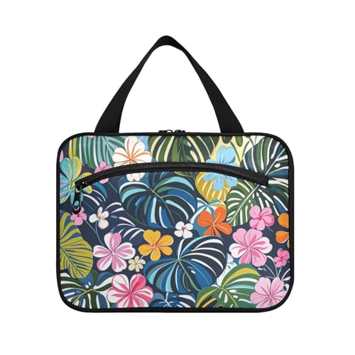 tplaotee Bunte Sommer-Hawaii-Blumen zum Aufhängen für Reisen mit Haken, erweiterbare Designer-Tasche mit Fächern für Accessoires für Frauen, Reisen, Bolso de Mano Para, Hombre M, Bunte hawaiianische von tplaotee