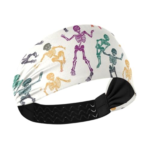 tplaotee Buntes kühlendes Stirnband mit Totenköpfen, dehnbares Schweißband für Damen, für Fitnessstudio, Yoga, Volleyball, Wandern tplaotee Buntes kühlendes Stirnband mit Totenköpfen, dehnbares Schweißband für Damen, für Fitnessstudio, Yoga, Volleyball, Wandern von tplaotee