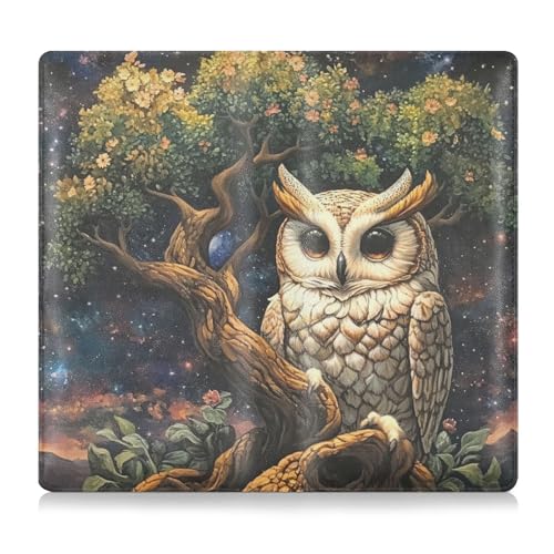 tplaotee Eule Leder Auto Registrierung & Versicherung Kartenhalter Auto Essentials für wichtige Dokumente, Führerschein, Karten von tplaotee