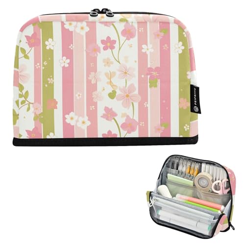 tplaotee Federmäppchen mit Blumenmuster, großes Fassungsvermögen, Make-up-Tasche, Reißverschluss, Schreibwaren-Organizer für Teenager, adrette Schule, Estuches Para, Lapices Escolares tplaotee Federmäppchen mit Blumenmuster, großes Fassungsvermögen, Make-up-Tasche, Reißverschluss, Schreibwaren-Organizer für Teenager, adrette Schule, Estuches Para, Lapices Escolares von tplaotee