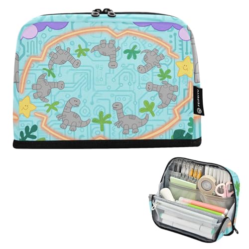 tplaotee Federmäppchen mit Cartoon-Dinosaurier-Motiv, großes Fassungsvermögen, Stifteetui für Krankenschwestern, Schule, Must-Haves, Estuches, Escolares para ninas von tplaotee