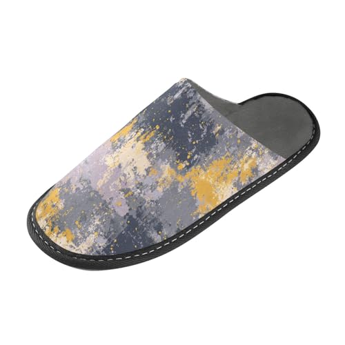 tplaotee Grau Meliert Retro Damen Hausschuhe Frau Indoor Hausschuhe mit Memory Foam für Haus Schlafzimmer tplaotee Grau Meliert Retro Damen Hausschuhe Frau Indoor Hausschuhe mit Memory Foam für Haus Schlafzimmer von tplaotee