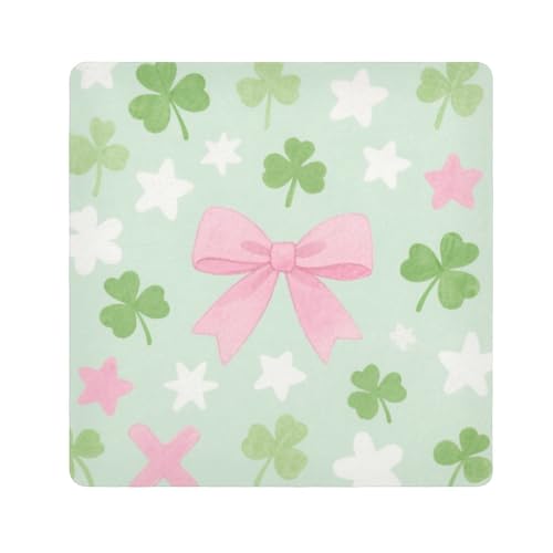 tplaotee Grünes Kleeblatt Magischer Aufkleber Make-up Reisetasche Stoff Reisetasche Organizer Wrap Kamera Objektiv Tuch Wrapper Organizer Taschen für Frauen Größe 55,1 x 55,1 cm von tplaotee