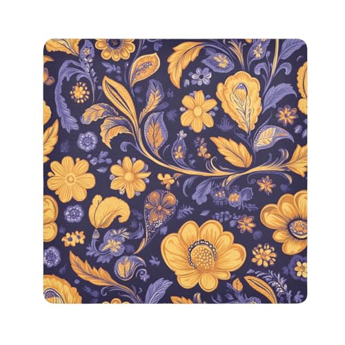 tplaotee Kosmetiktasche mit Butterblumen- und Süßkartoffel-Muster, Paisleymuster, Kosmetiktasche, Organizer, Wickeltasche, für Kameralinse, Tasche, Organizer, Taschen für Damen, Größe 55,1 x 55,1 cm von tplaotee