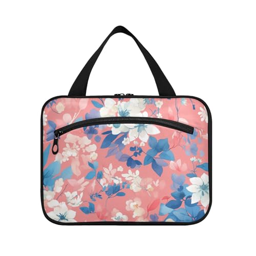 tplaotee Kosmetiktasche mit abstraktem Aquarell-Blumenmuster, zum Aufhängen, für Damen, Reisen, mit Haken, niedliches Designer-Set für Zubehör, Must-Have-Arbeit, Bolso de Para Mujer M, Abstrakte von tplaotee