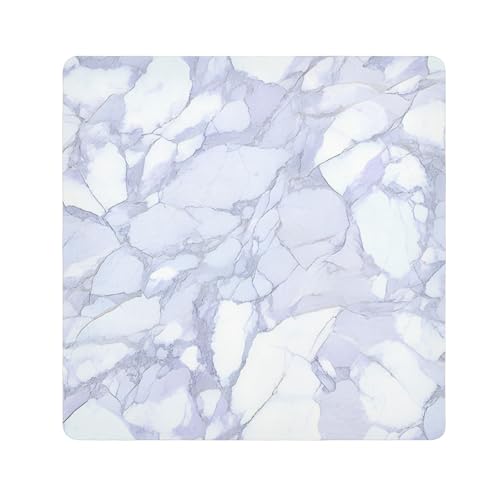 tplaotee Kosmetiktasche mit luxuriöser Marmorstruktur, für Make-up, Kamera-Objektiv, Tuch, Kosmetik-Organizer für Reisen, Größe 55,1 x 55,1 cm, Silberweiß von tplaotee