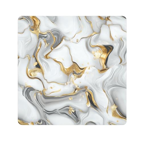 tplaotee Kosmetiktasche mit weißer Goldmarmor-Textur, Reise-Organizer, Kamera-Objektiv-Tuch, Wrapper für Organisation, Größe 55,1 x 55,1 cm von tplaotee