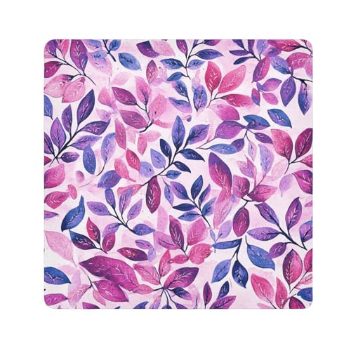 tplaotee Make-up-Tasche mit violetten roten Blättern, für Kamera-Objektiv, Organizer, für Damen, Größe 55,1 x 55,1 cm von tplaotee