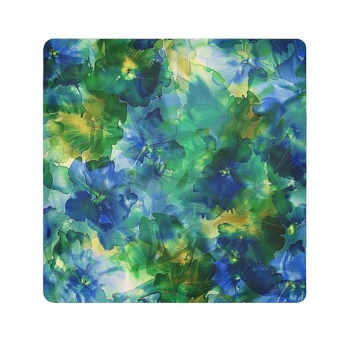 tplaotee Mystery Flowers Schutztasche für Reisen, Stoff, Kosmetiktasche, Organizer, Verpackung, Kameralinse, Tasche, Organizer, Taschen für Damen, Größe 55,1 x 55,1 cm von tplaotee