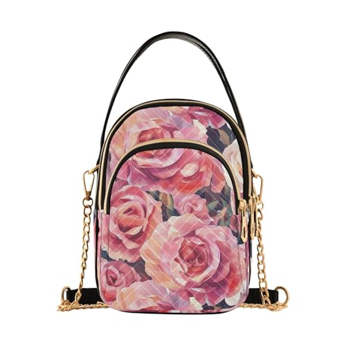 tplaotee Ölgemälde Rosen Kunst trendige Umhängetasche mit Riemen für Damen mit mehreren Taschen für den Herbst tplaotee Ölgemälde Rosen Kunst trendige Umhängetasche mit Riemen für Damen mit mehreren Taschen für den Herbst von tplaotee