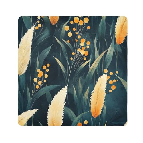 tplaotee Pampas Tragbare Make-up-Tasche, Stoff, Reise-Make-up-Organizer, Wickeltasche, Kameralinse, Tasche, für Damen, Größe 55,1 x 55,1 cm von tplaotee