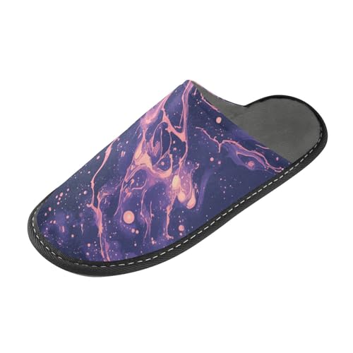 tplaotee Purple Acid Abstrakte Damen Hausschuhe Hausschuhe für Frauen Indoor mit Memory-Schaum für Haus, Schlafzimmer von tplaotee