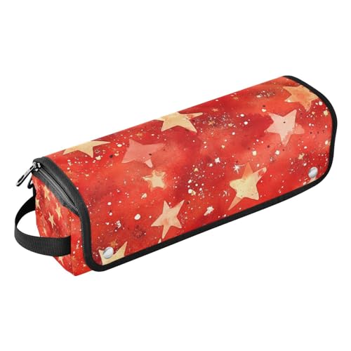 tplaotee Reise-Werkzeugtasche mit hitzebeständigem Polster, tragbarer Haarstyling-Werkzeug-Organizer für Glätteisen, Glätteisen, Lockenstäbe, Sterne, glitzernde Safari-Frauen, wichtige Aufbewahrung, von tplaotee