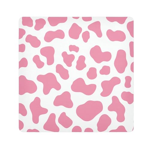 tplaotee Schutztasche für Damen, Motiv: Pfirsichkuh mit Kuhmuster, Make-up-Organizer für Kamera, Objektiv, Organizer, Taschen für Damen, Größe 55,1 x 55,1 cm von tplaotee