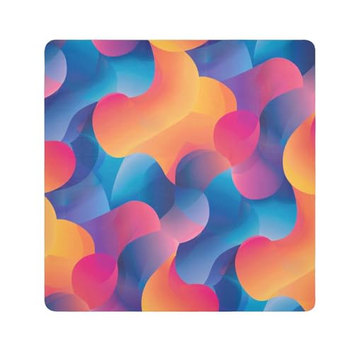 tplaotee Schutztasche mit abstraktem Farbverlauf, Reisetasche, Kosmetik-Organizer, Verpackung, Kameralinse, Tuch, Kosmetik-Organizer für Reisen, Größe 55,1 x 55,1 cm von tplaotee