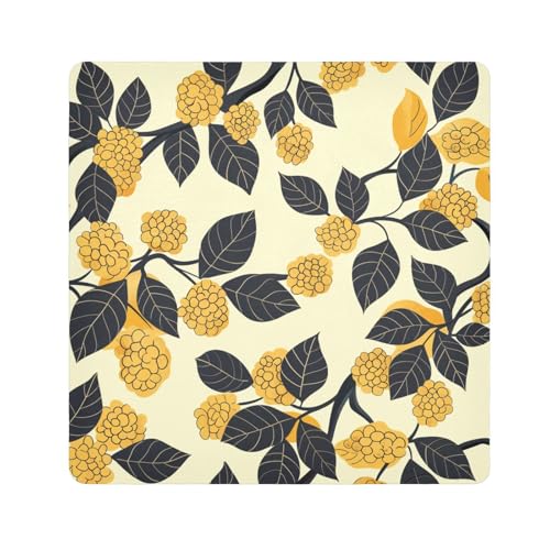 tplaotee Seal Blackberries Make-up-Tasche, selbstklebend, Reise-Make-up-Organizer, Wickeltasche, Kamera-Objektivtuch, Wrapper für Damen, Größe 55,1 x 55,1 cm von tplaotee