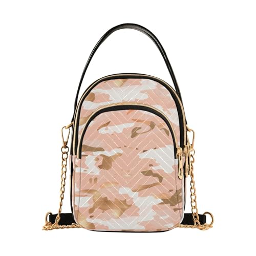 tplaotee Trendige Bauchtasche für Damen, mit mehreren Taschen, Camouflage, rotgold, für Geburtstagsgeschenke tplaotee Trendige Bauchtasche für Damen, mit mehreren Taschen, Camouflage, rotgold, für Geburtstagsgeschenke von tplaotee