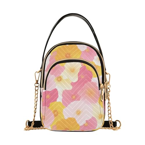 tplaotee Trendige Umhängetasche mit bunten Blumen für Reisen mit mehreren Taschen zum Laufen tplaotee Trendige Umhängetasche mit bunten Blumen für Reisen mit mehreren Taschen zum Laufen von tplaotee