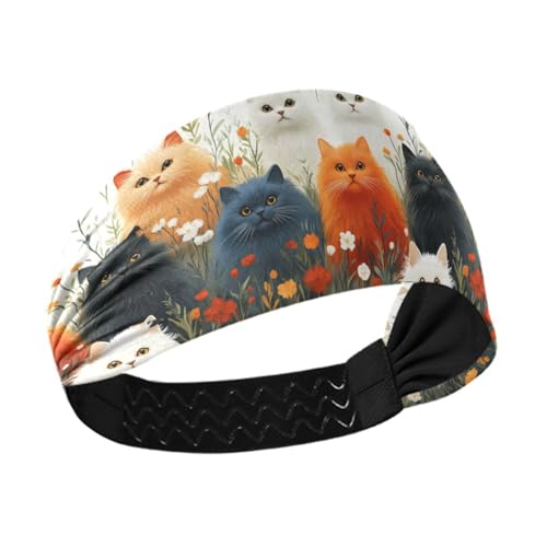 tplaotee Türkische Angorakatzen, weiß, kühlendes Stirnband für Damen, modisch, dehnbar, für Yoga, täglichen Gebrauch, Waschen des Gesichts, Make-up tplaotee Türkische Angorakatzen, weiß, kühlendes Stirnband für Damen, modisch, dehnbar, für Yoga, täglichen Gebrauch, Waschen des Gesichts, Make-up von tplaotee