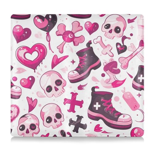 tplaotee Valentine Romantic Love Skull Leather Car Registration and Insurance Card Holder Wallet Accessories Case for Cards, Essential Document Driver License von tplaotee