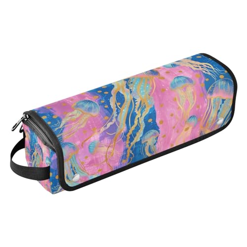 tplaotee Werkzeug-Reisetasche mit hitzebeständigem Pad, tragbare Reise-Tragetasche für Lockenstab Glätteisen, flacher Haartrockner, Quallen, mysteriös, bunt, Retro-Reiseutensilien für Frauen tplaotee Werkzeug-Reisetasche mit hitzebeständigem Pad, tragbare Reise-Tragetasche für Lockenstab Glätteisen, flacher Haartrockner, Quallen, mysteriös, bunt, Retro-Reiseutensilien für Frauen von tplaotee
