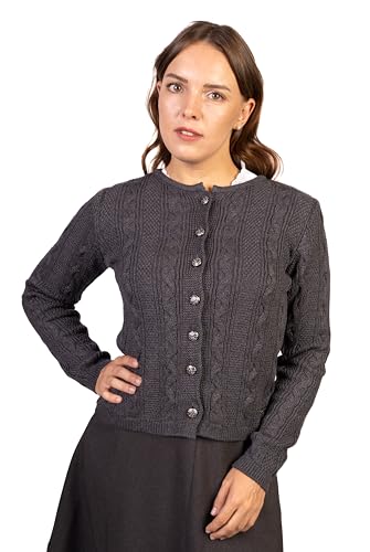 Trachtl Marie Jacke - Trachtenjacke Strickjacke Damen in 3 Farben (ORIGINAL TRACHTL) gr. 34-44 (Anthrazit 34) von Trachtl.de