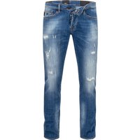 tramarossa Herren Jeans blau Baumwoll-Stretch Slim Fit von tramarossa