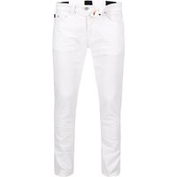 tramarossa Herren Jeans weiß Baumwoll-Stretch Slim Fit von tramarossa